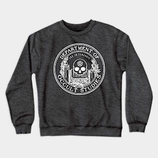 Occult Studies Crest White Crewneck Sweatshirt